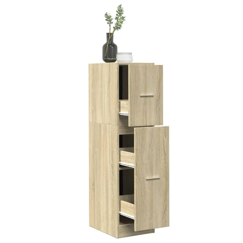 dulap de farmacie, stejar sonoma, 30x41x118 cm lemn prelucrat