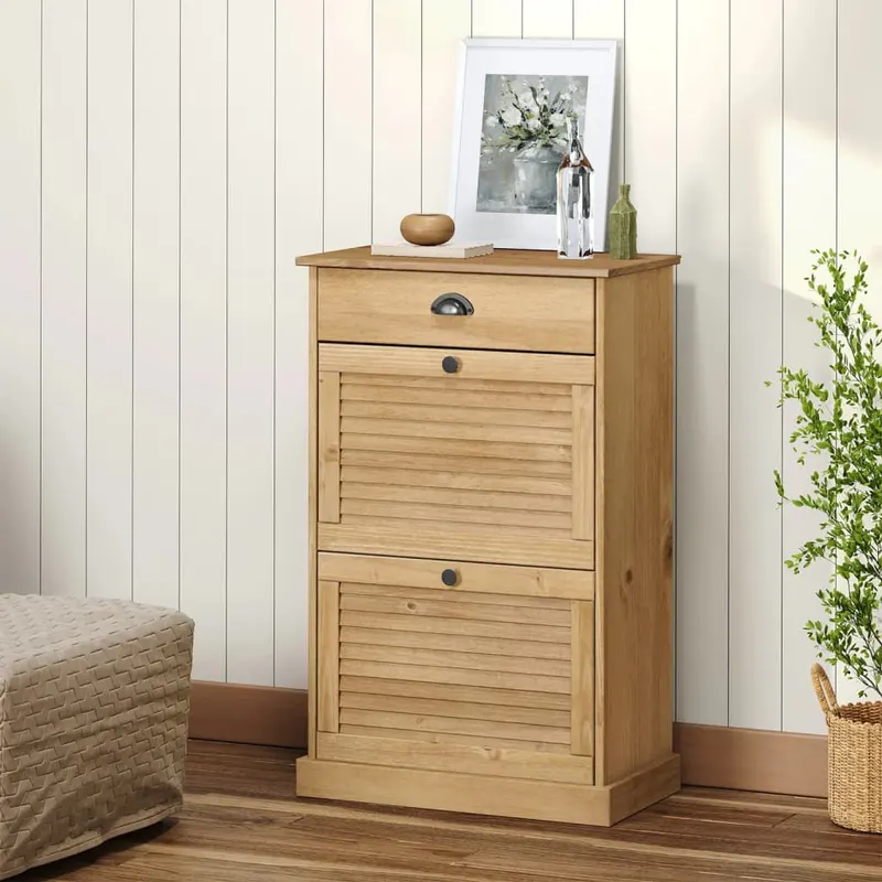 dulap de pantofi vigo, 60x35x96 cm, lemn masiv de pin
