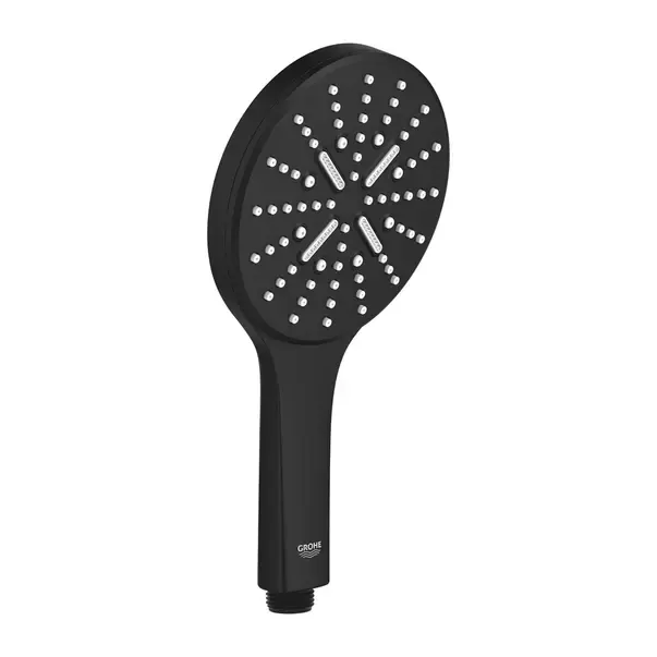 Para de dus Grohe 22127KF0, Rainshower SmartActive 130, 1 2 , 3 pulverizari, 9.5 l min, anti-calcar, mat, negru