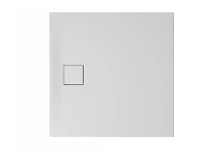 Cadita de dus patrata, acril, slim, alb mat, 90x90x4 cm, Cersanit Tako Slim