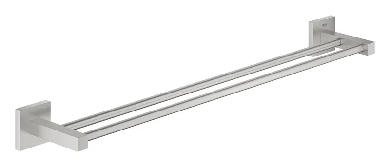 Bara prosop Grohe 41104DC0, Start Cube, pe perete, 654 mm, metal, mat, otel satinat