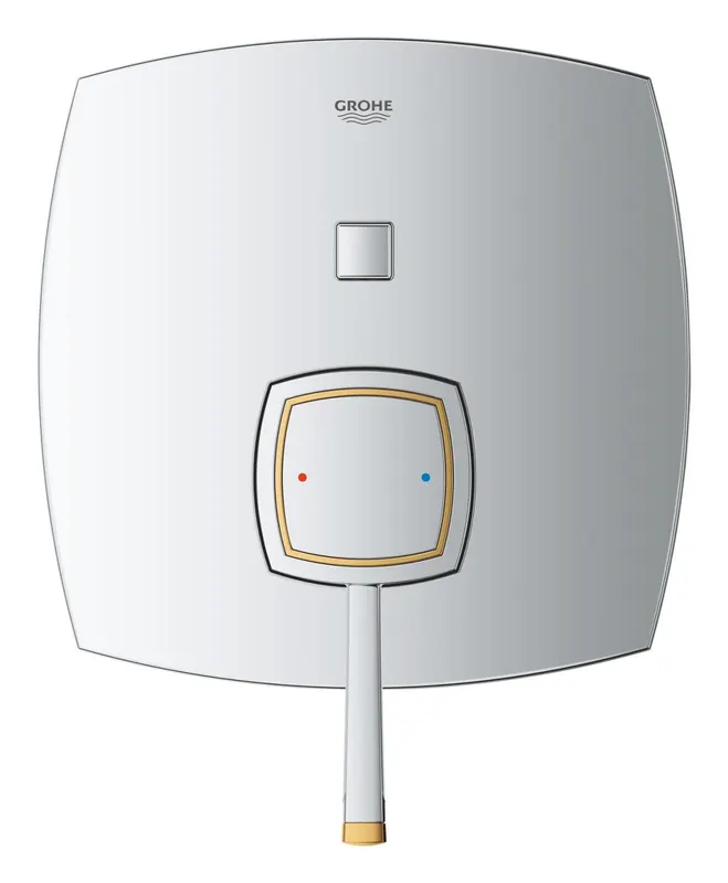 Unitate comanda Grohe 24068IG0, Grandera, 1 2 , 2 iesiri, necesita valva, crom auriu