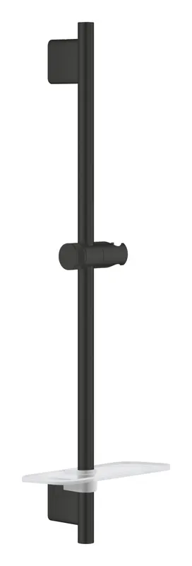 Bara dus fix Grohe 266022430, 630 mm, 78 mm, universal, suport dus reglabil, pe perete, abs, bara de dus, Negru