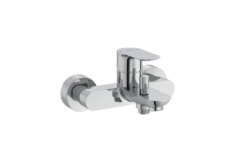 Baterie cada Roca A5A026EC00, Cala, montaj pe perete, tip incastrare aparent, tip comanda monocomanda, crom