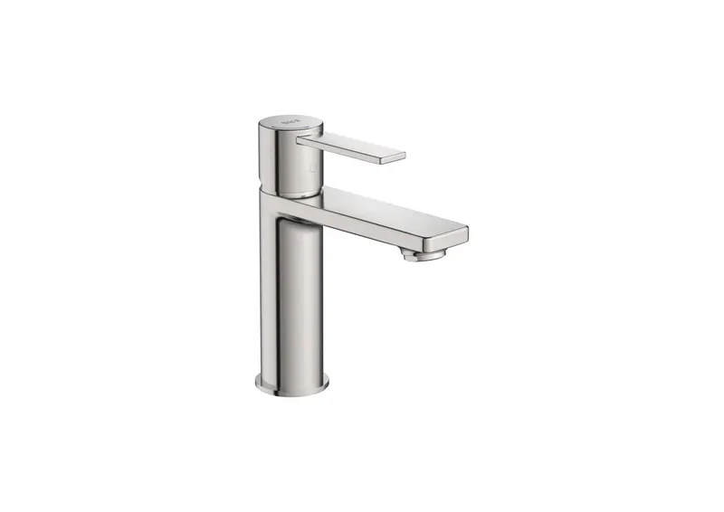 Baterie lavoar Roca A5A325FSM0, Targa, tip comanda monocomanda, marime m, tip instalare pe lavoar, otel satinat