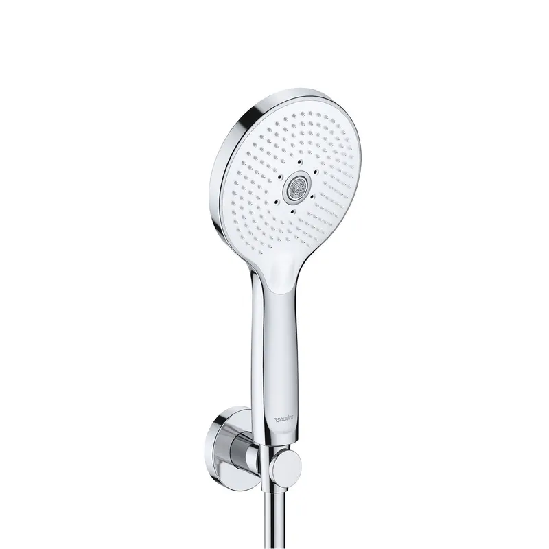 Set para de dus Duravit UV0712001005, dus, diametru 120 mm, 3 functii, montaj universal, racord 1 2 , crom