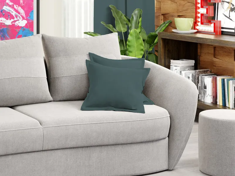Set 2 perne decorative Gri Deschis — imaginea 3