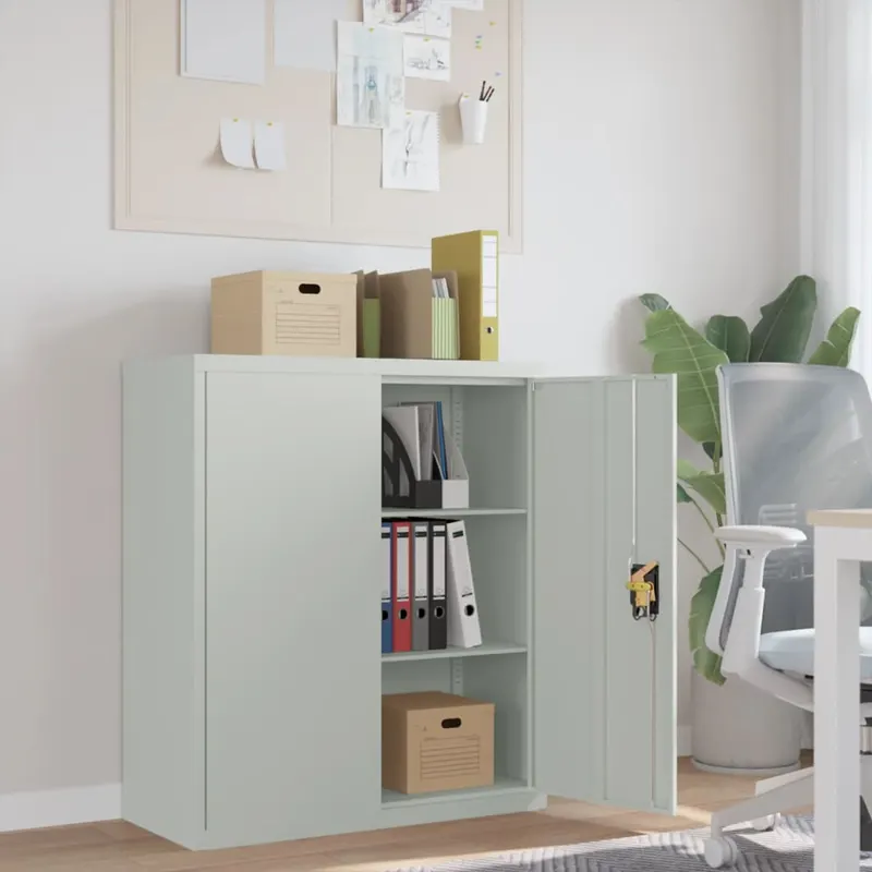 fiset, gri deschis, 90x40x105 cm, otel