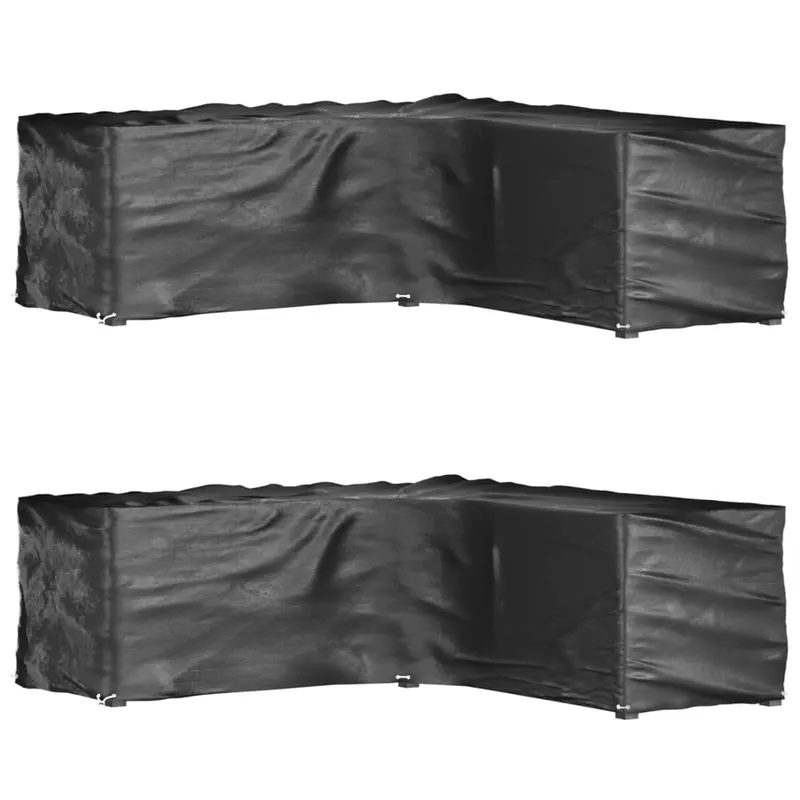 huse mobilier de gradina forma in l, 16 ocheti, 285x285x90cm