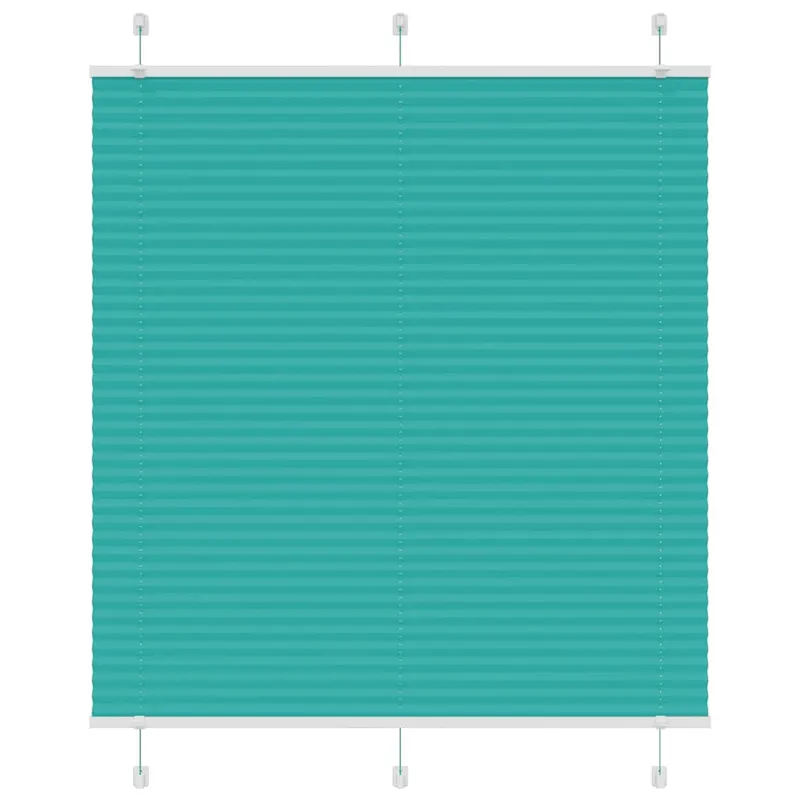 jaluza plisata verde petrol 115x150 cm latime tesatura 114,4 cm