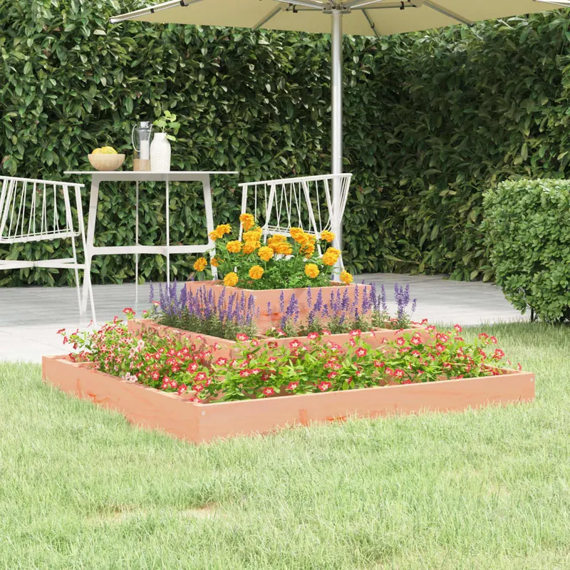 jardiniera, 80x80x27 cm, lemn masiv douglas