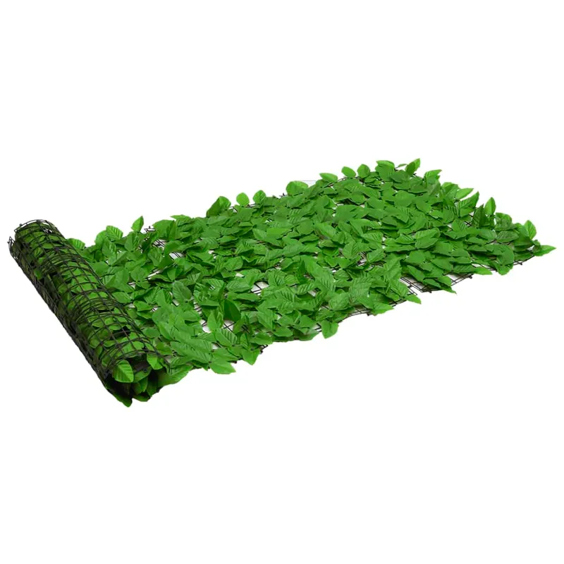 paravan intimitate de balcon din frunze verde 600x75 cm