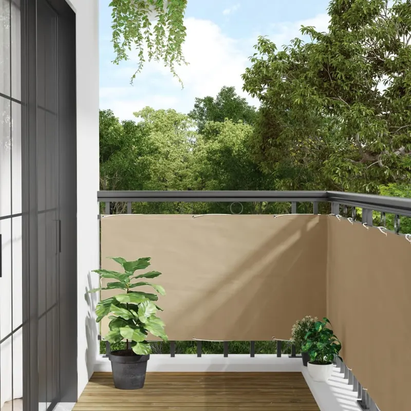 prelata balcon, material textil oxford, 75 x 600 cm, bej