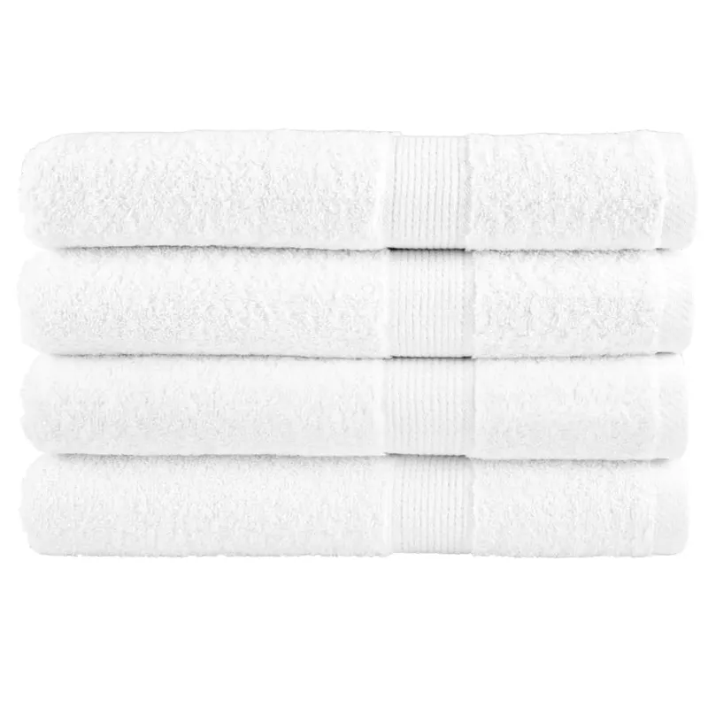 prosoape premium solund 4 buc alb 100x200cm 600gsm