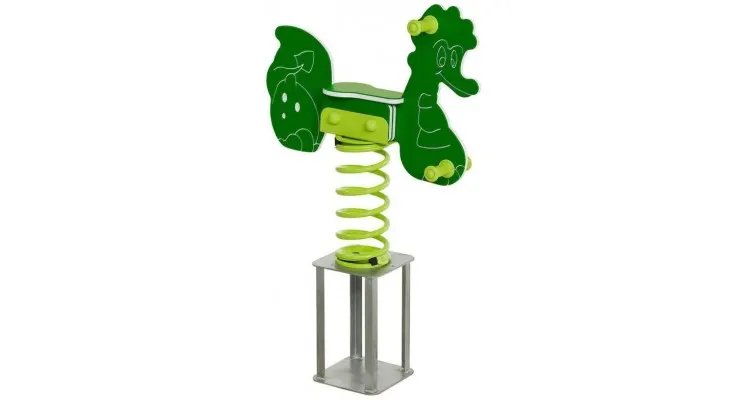 Balansoar pe arc pentru copii Dragon, HDPE, cu prindere in beton KBT