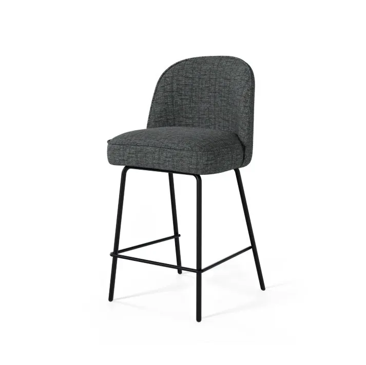 Scaun de bar NERCON H65 CM - Gri inchis
