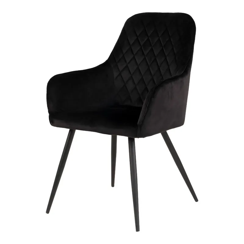 Scaun GARDON VELVET - Negru
