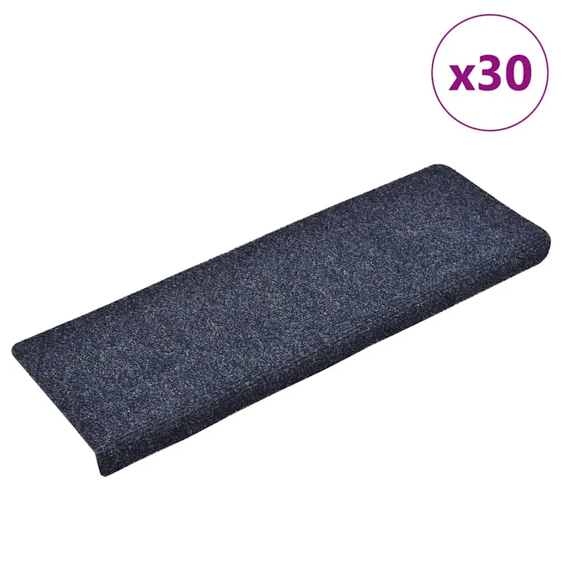 Covorase scara autoadezive 30 buc albastru 65x21x4 cm