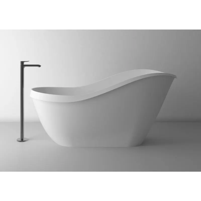 Cada baie freestanding ovala, compozit, 169 x 71 cm, Cast Marble Sorrento