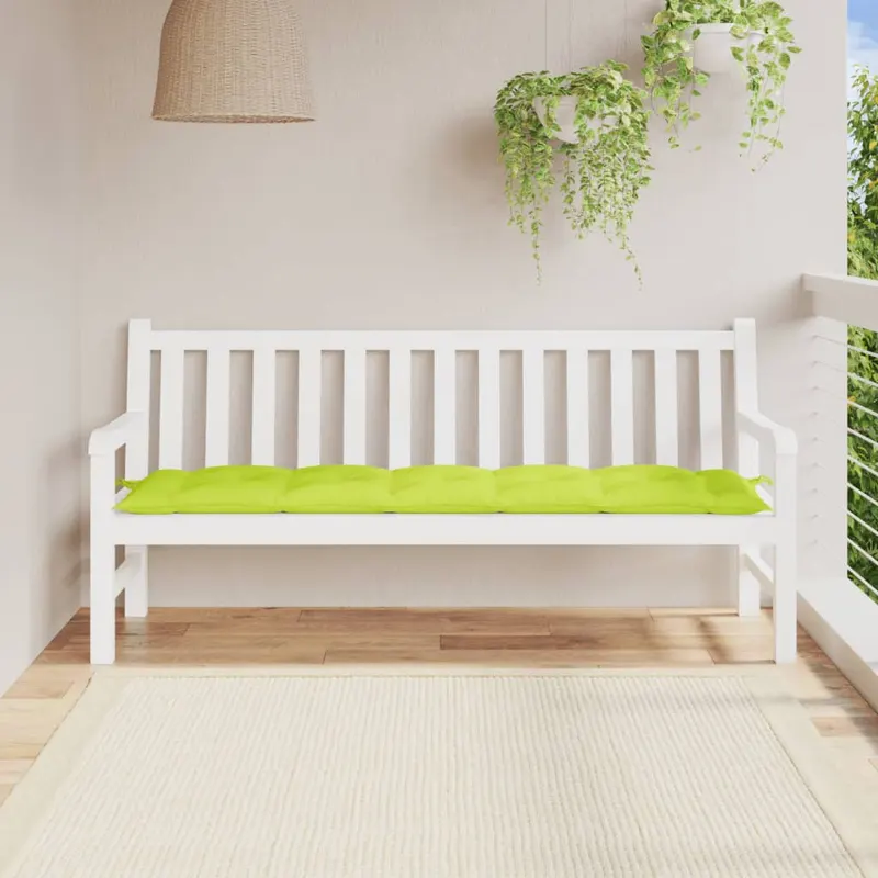 perna banca de gradina verde aprins 180x50x7 cm material oxford