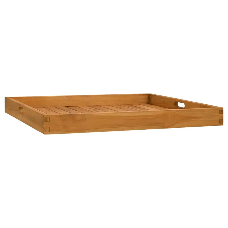 tava pentru servit, 70x70 cm, lemn masiv de tec