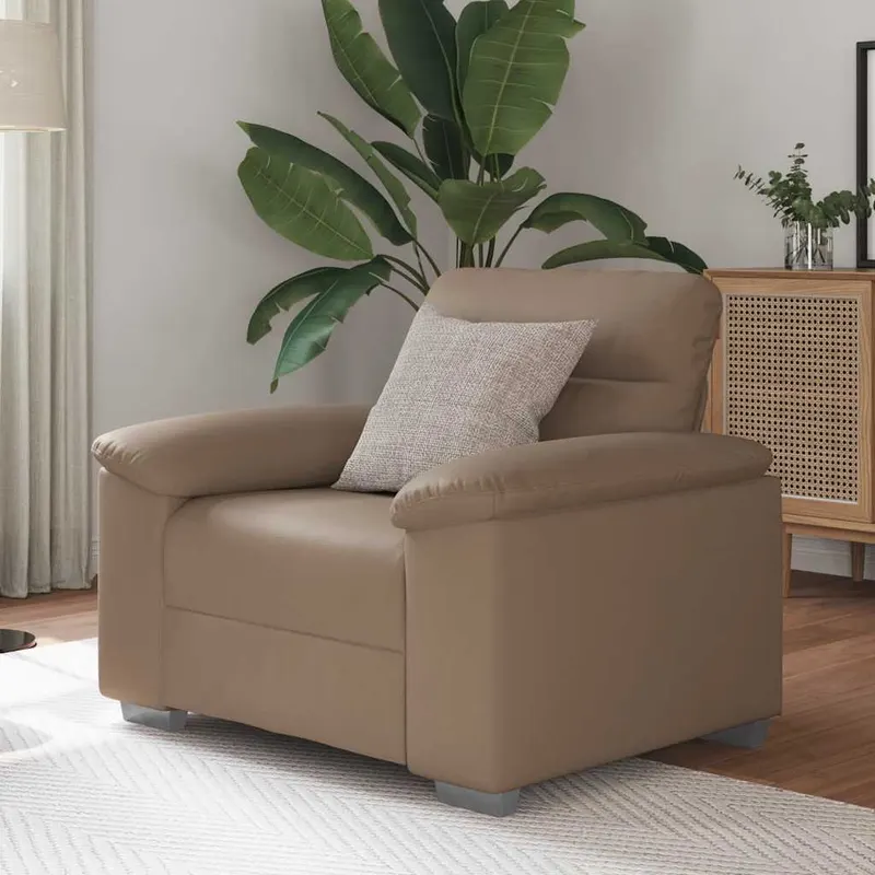 canapea scaun cappuccino 60 cm piele artificiala