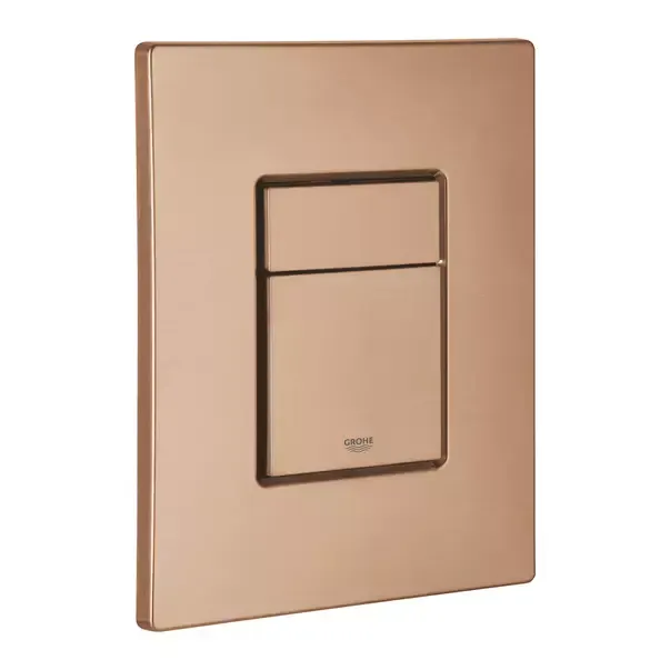 Clapeta WC Grohe 38732DL0, 156 mm, 197 mm, functie eco, orizontala, verticala, incastrat pentru tip rezervor, Cupru