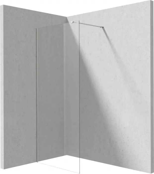 Paravan dus fix 70x195cm, sticla securizata 6 mm, argintiu cromat, tehnologie Active-Cover, Deante Prizma