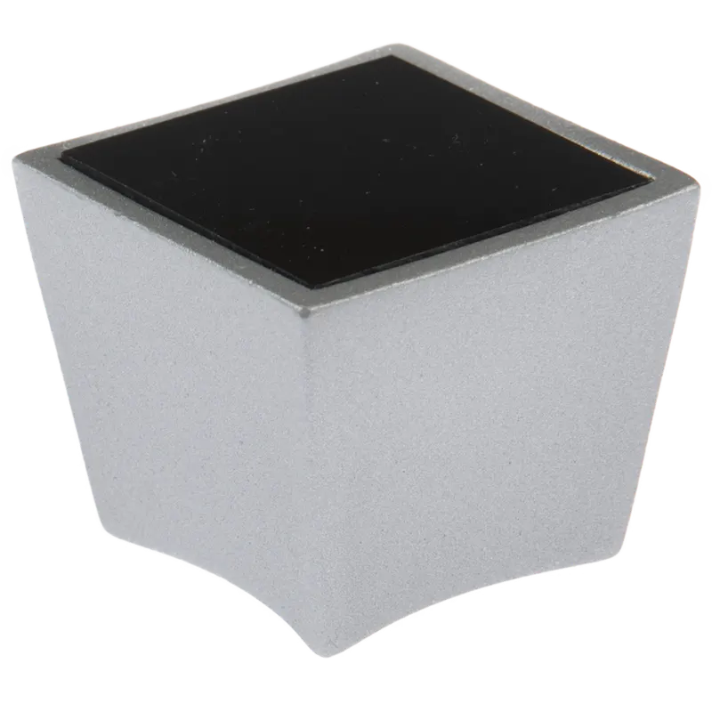 Buton cu insertie Arma BR 172, metal, 25 x 30 mm, satin argint, negru