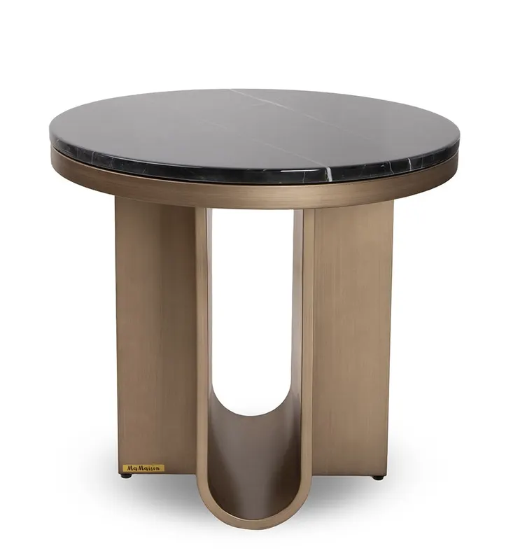 Masuta de cafea VARPER Ø55 x 54 CM - Negru/Gold