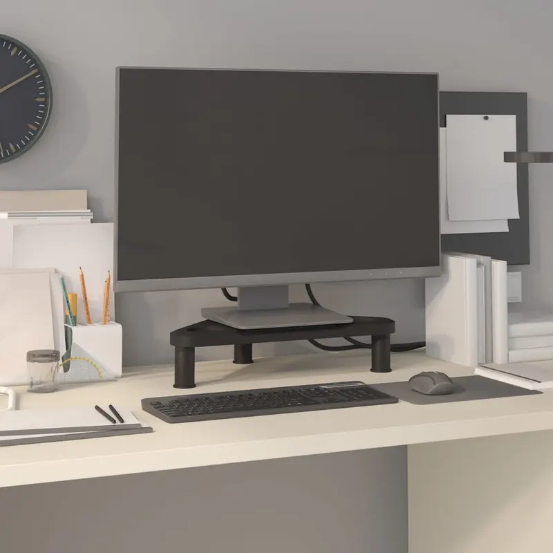 suport de colt pentru monitor, negru, 49x28x10,5 cm