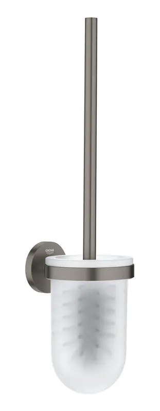 Perie WC Grohe 41185AL0, Start, aparenta, metal sticla, mat, grafit