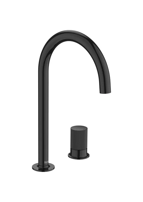 Baterie lavoar Roca A5A3D3FCN0, 28 mm, 5 l min, 0.5 bar, 35 mm, 287 mm, 162 mm, 460 mm, 2 orificii instalare, Negru