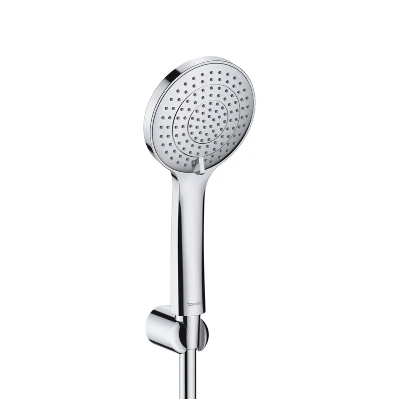Set para de dus Duravit UV0712002010, dus, diametru 110 mm, 3 functii, montaj universal, racord 1 2 , crom