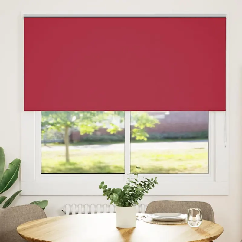 jaluza cu role opace rosu 160x175 cm latime material 156,6 cm
