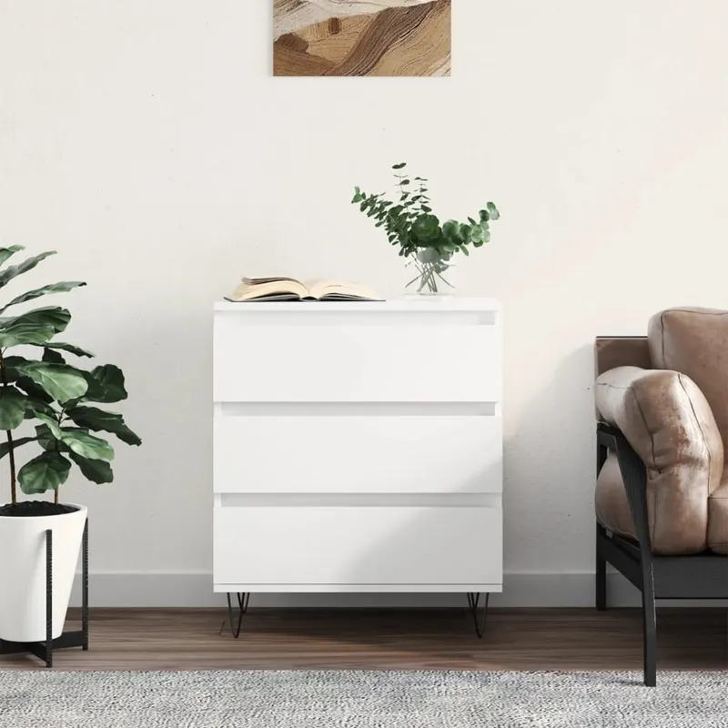 servanta, alb, 60x35x70 cm, lemn prelucrat