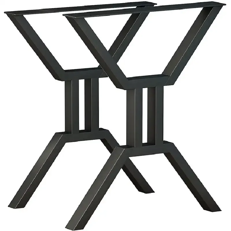 Set picioare masa metal, , Negru,60X72 cm,30688