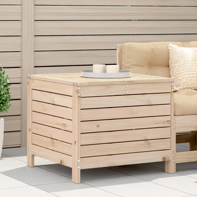 taburet de gradina, 62x63,5x53,5 cm, lemn masiv de pin