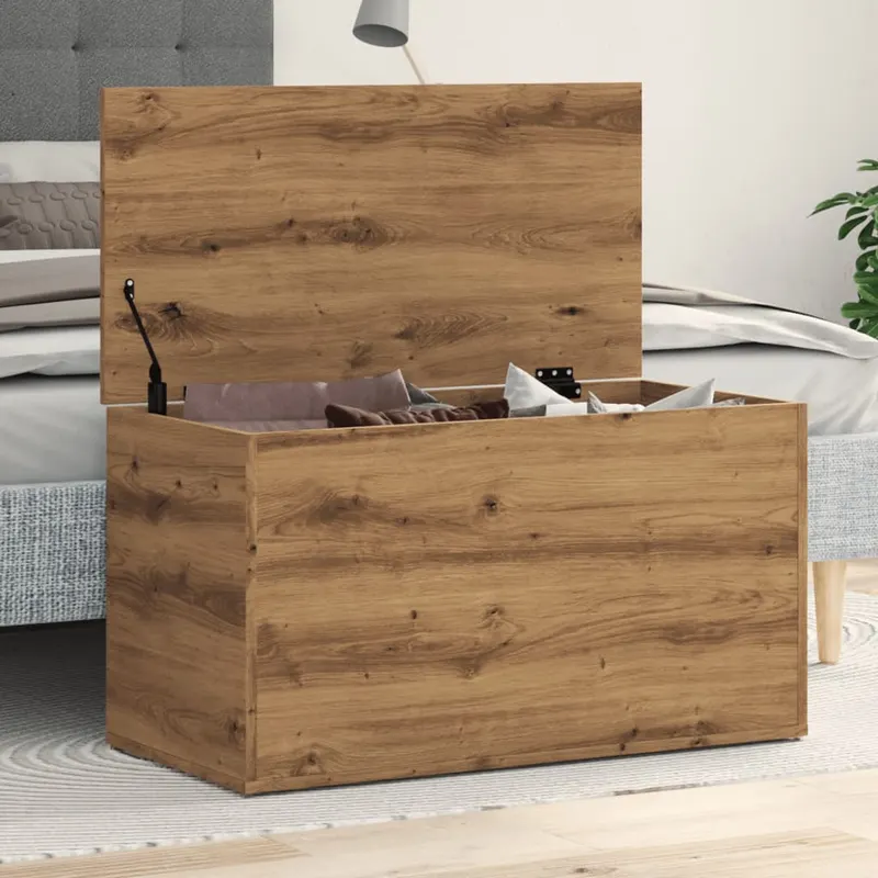 cufar depozitare, stejar artizanal, 84x42x46 cm, lemn prelucrat