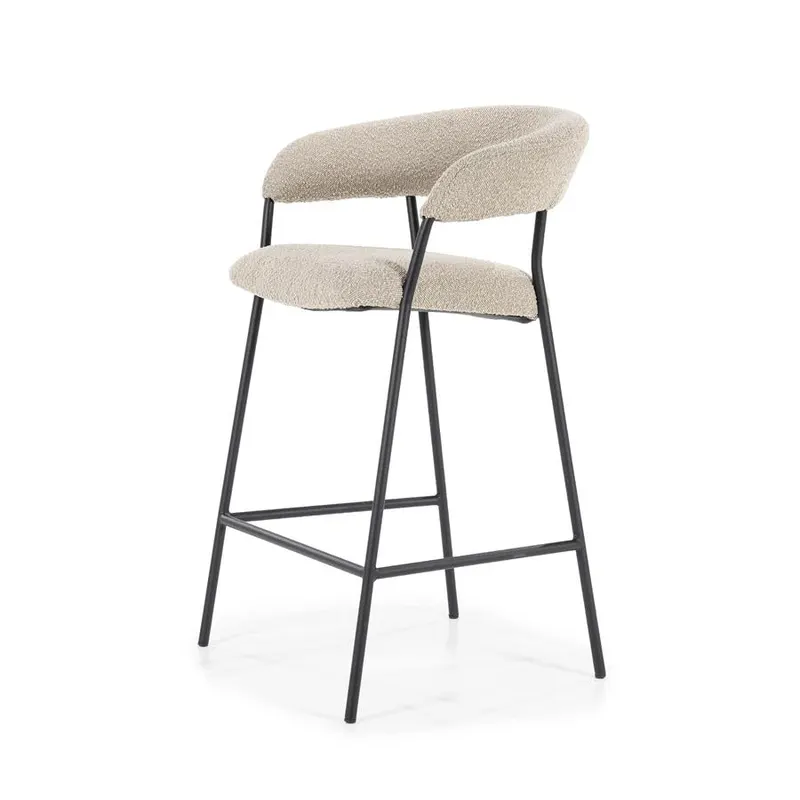 Scaun de bar SELVAS H67 CM - Taupe