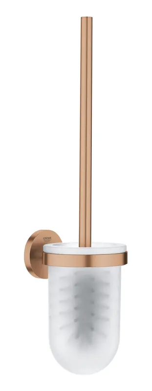 Perie WC Grohe 41185DL0, Start, aparenta, metal sticla, mat, cupru
