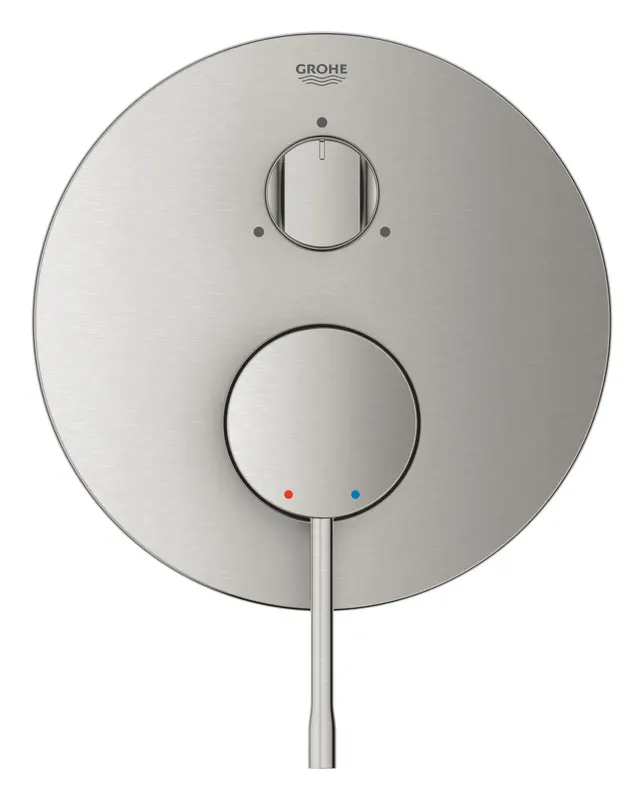 Unitate comanda Grohe 24092DC1, Essence, 1 2 , 3 iesiri, necesita valva, mat, otel