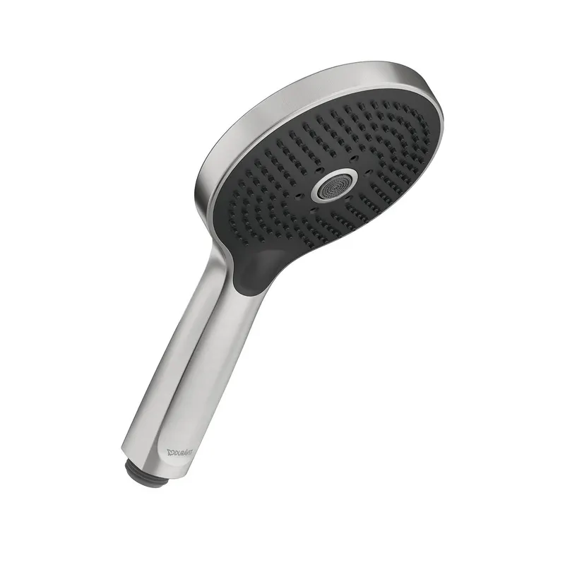 Para de dus Duravit UV0652017070, dus, diametru 120 mm, 3 functii, montaj universal, racord 1 2 , otel satinat