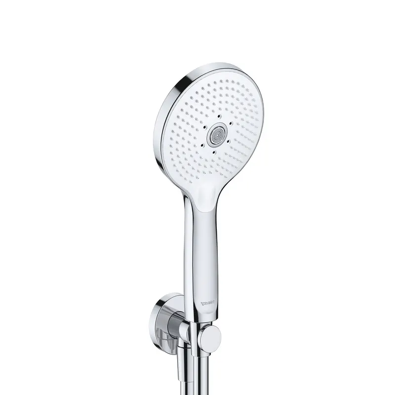 Set para de dus Duravit UV0762001005, dus, diametru 120 mm, 3 functii, montaj universal, racord 1 2 , crom