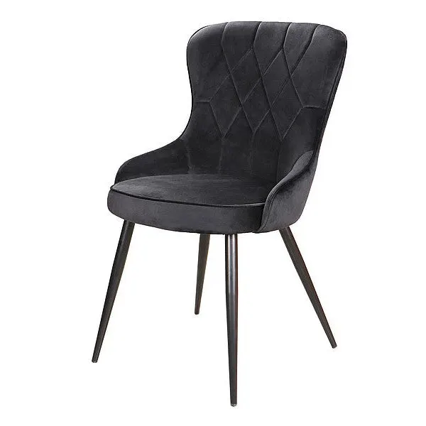 Scaun LOTTI VELVET - Negru