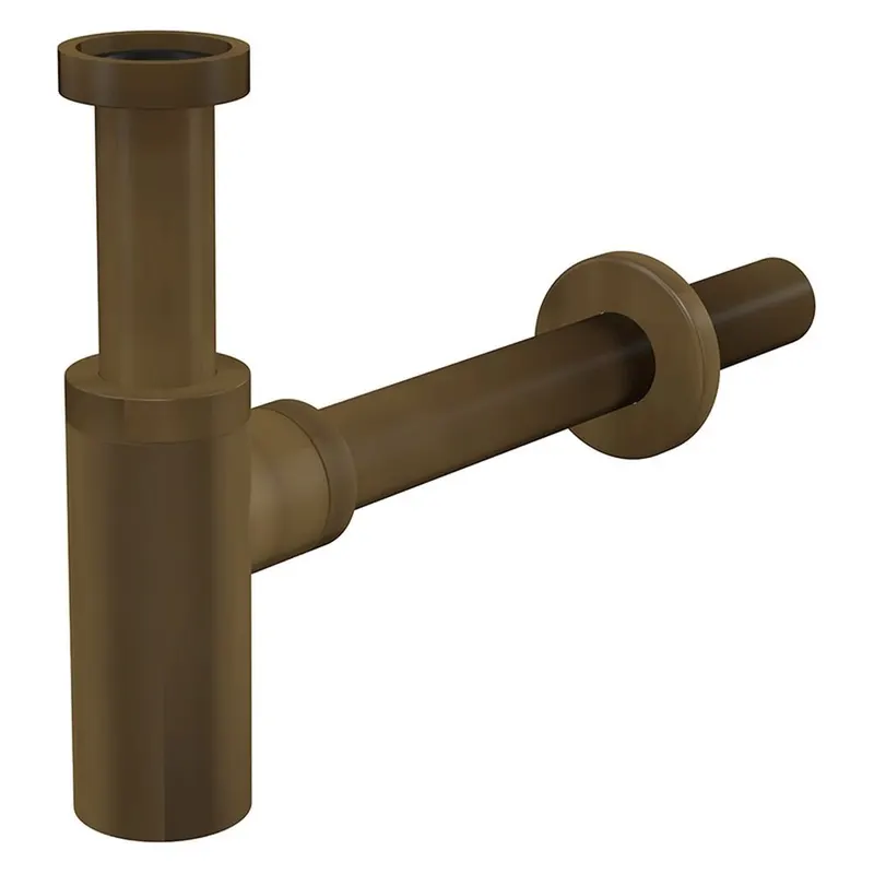 Sifon metalic bronz antic pentru lavoar, Alcadrain