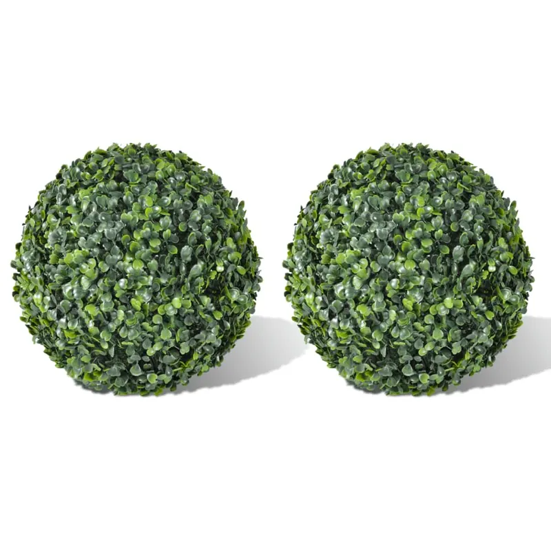 Arbusti ornamentali artificiali bila pe tulpina, 2 buc., 35 cm