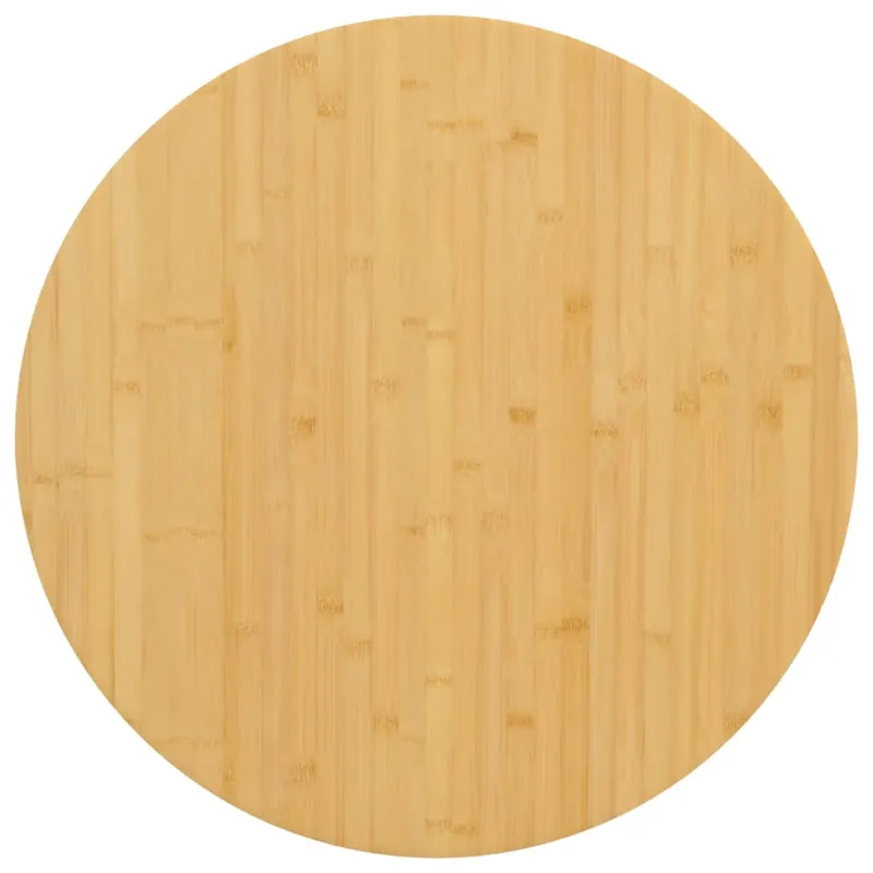 blat de masa, Ø80x2,5 cm, bambus