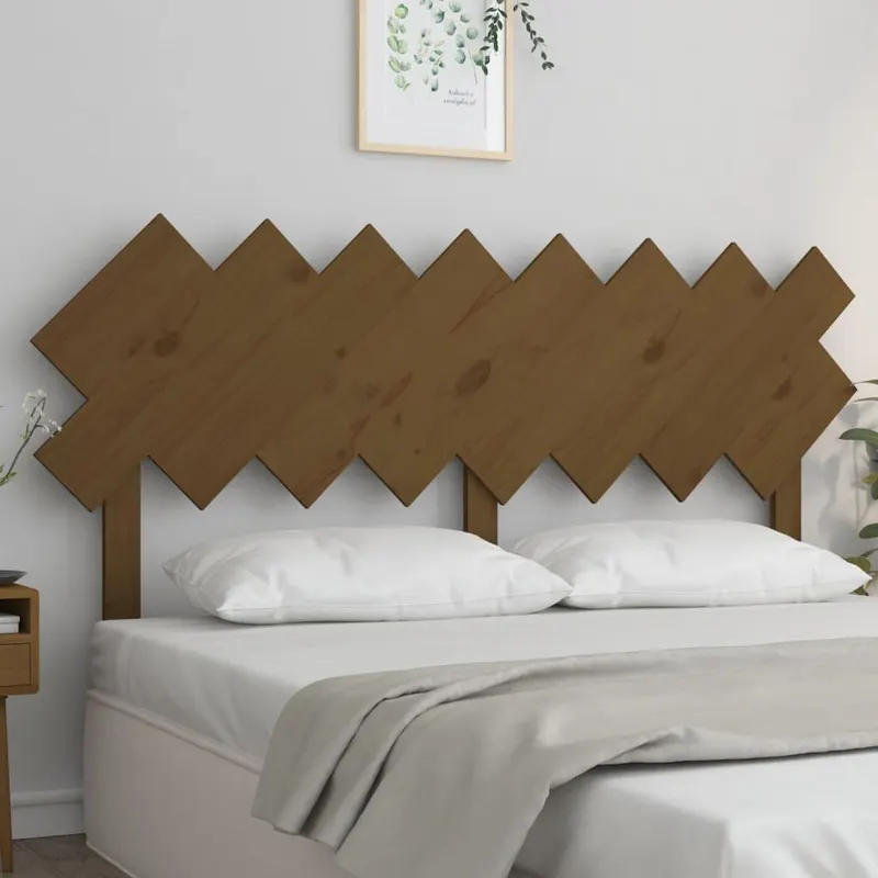 tablie de pat, maro miere, 159,5x3x80,5 cm, lemn masiv de pin