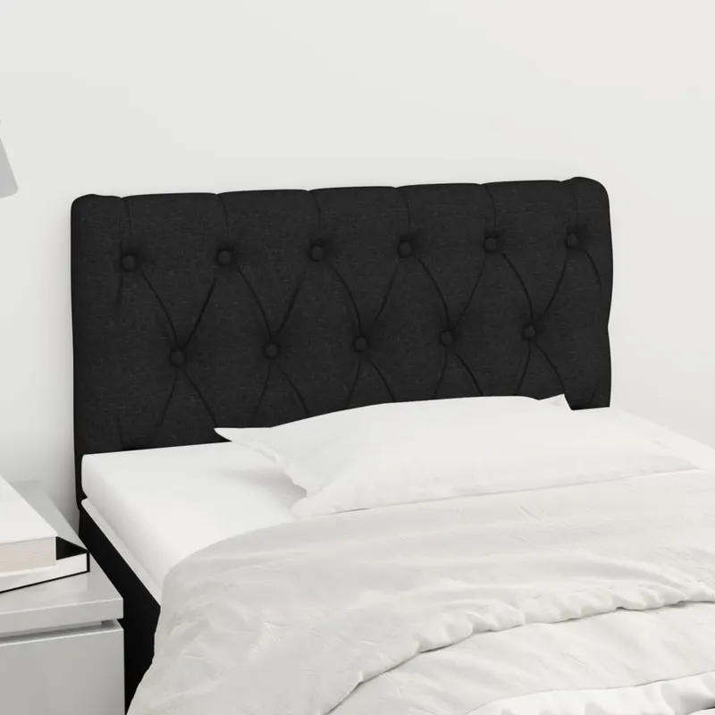 tablie de pat, negru, 80x7x78/88 cm, textil